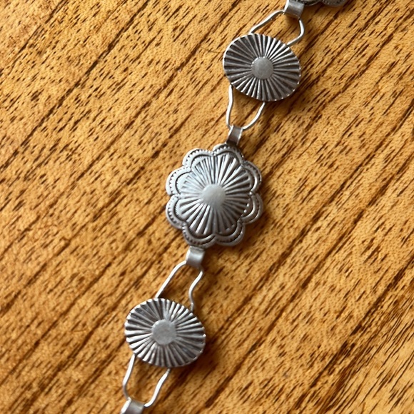 Navajo Silver Concho belt/necklace- Roger Skeet(?) - Picture 2 of 14